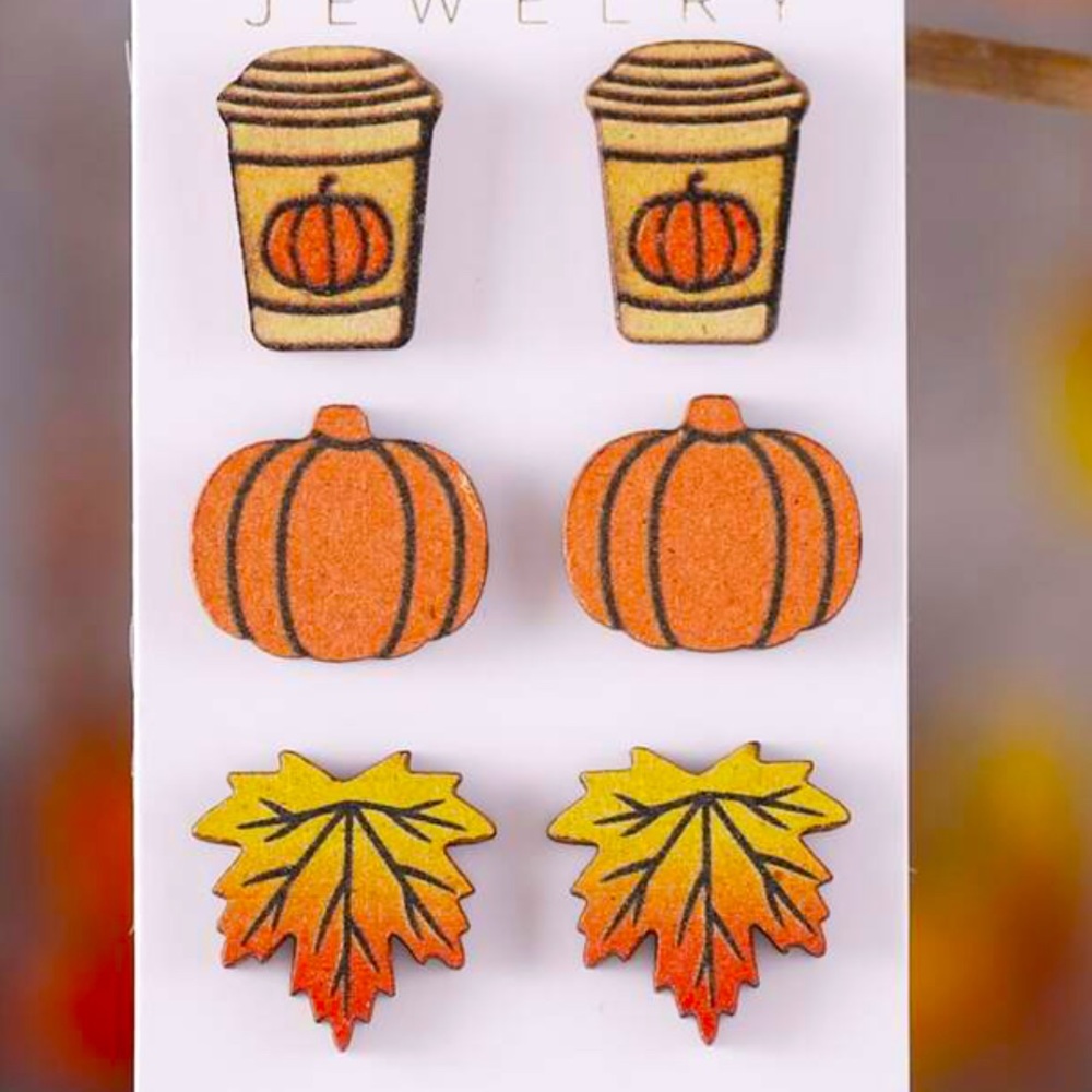 Fall Stud Earring Set